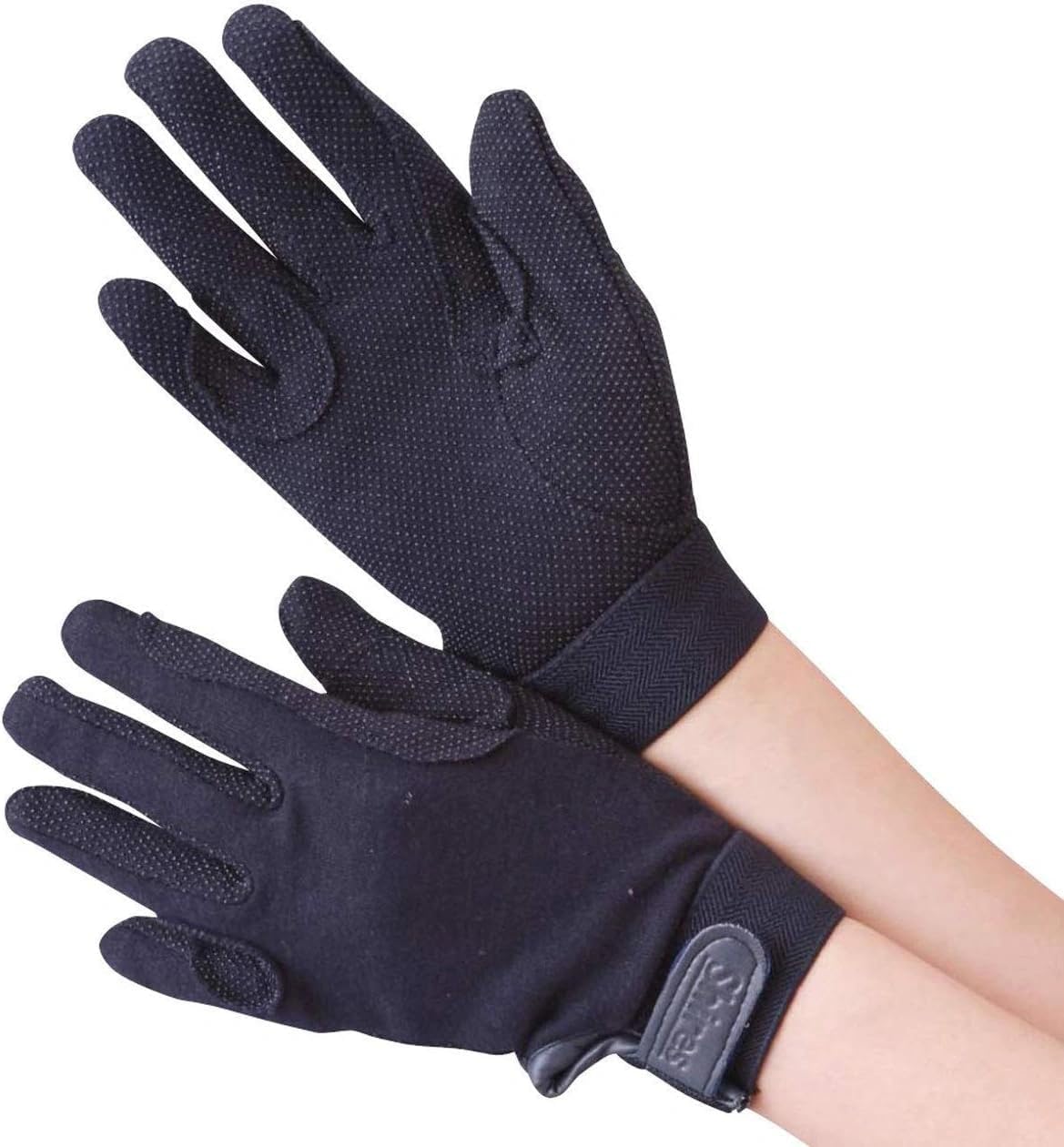 Adults Newbury Riding Gloves - Small - Black — image 1