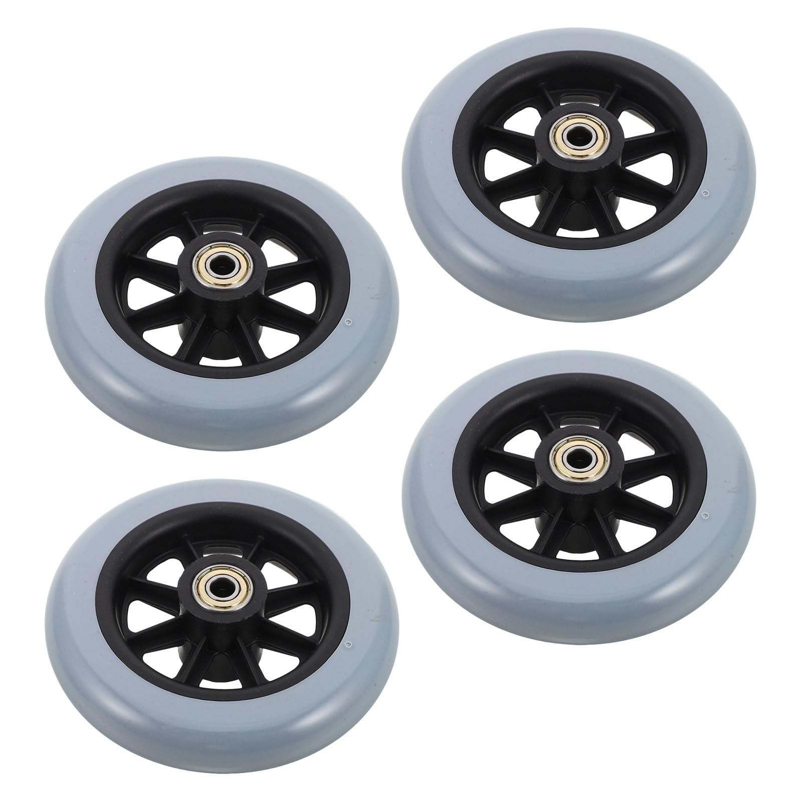 SUPVOX 4 Piezas Rueda Delantera de Goma de 5 Pulgadas para Andadores