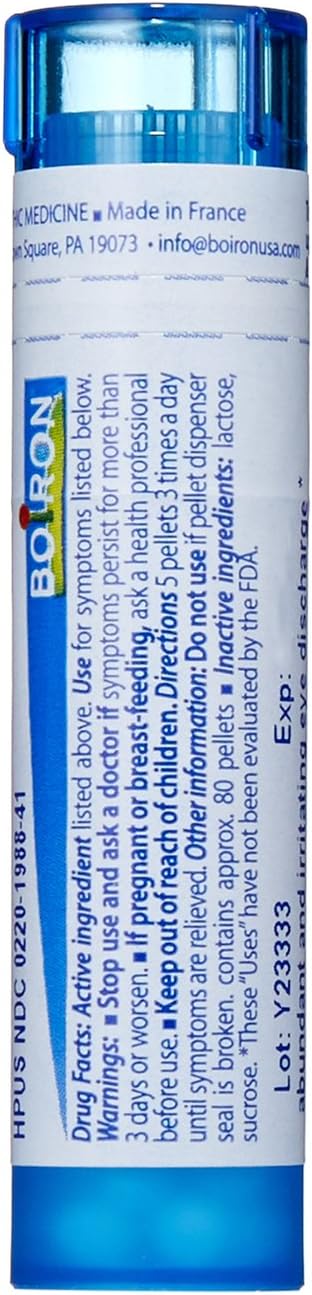 Boiron Euphrasia Officinalis 30C (Pack of 5), Homeopathic Medicine for Eye Discharge