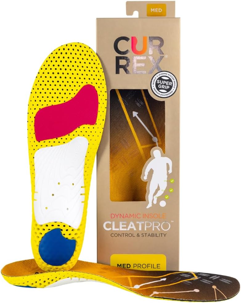 CURREX CleatPro Insole - Your New Dimension in Soccer. Dynamic Performance Insole for Soccer or Cleat Shoes