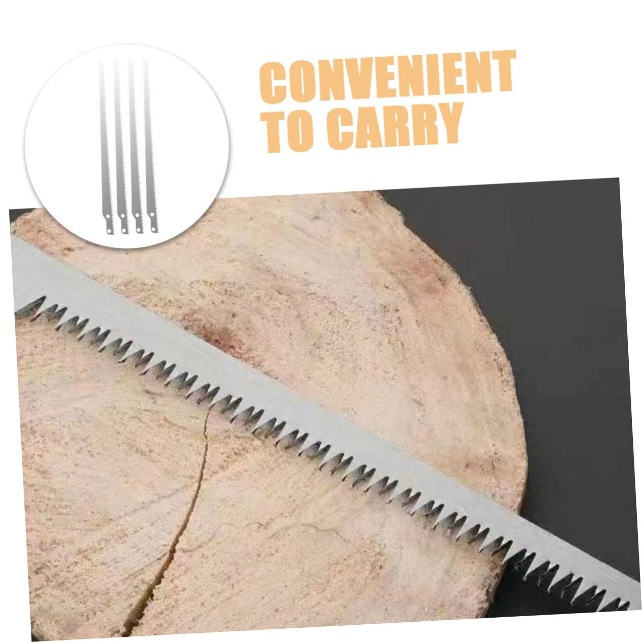 Toyvian 5 Ensembles Scie À Bois Scie Alternative À Chantourner Pliable À Main Portative Pliante Sauteuse Lames Portables À Perche Silver Acier 4 Pièces * 5