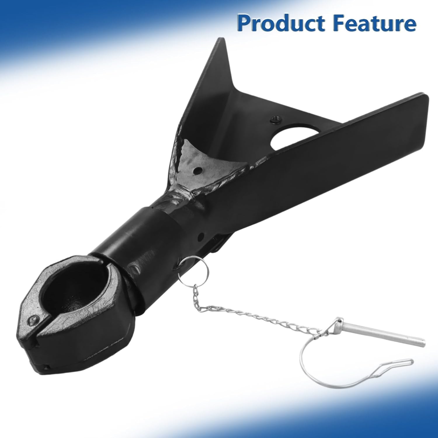 Silscvtt Black A-Frame Trailer Coupler Heavy Duty Coupler 2-5/16 Inches Hitch Ball 12500lbs Capacity