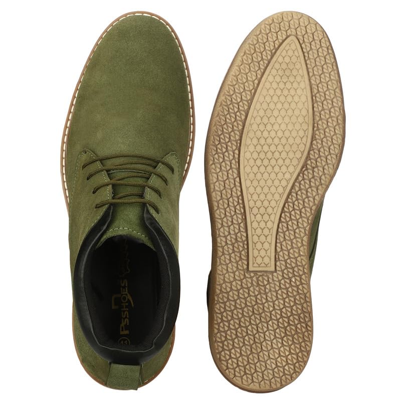 Image of Suede Leather Low Ankle Boot Lace Up for Men