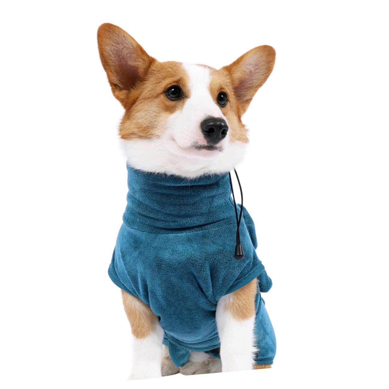 BESPORTBLE Peignoir pour Chien Super Absorbant en Nylon et Polyester, à Séchage Rapide avec Ceinture Ajustable, Ultra Doux Bain d'automne