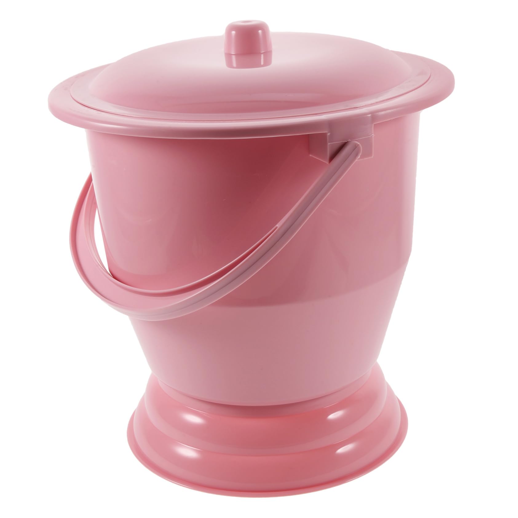 BEBEMOKO Portable Bedpan for Elderly Boys and Girls Plastic Potty Lid Easy-Clean Urinal Pail Pot Handheld Spittoon for Home Use