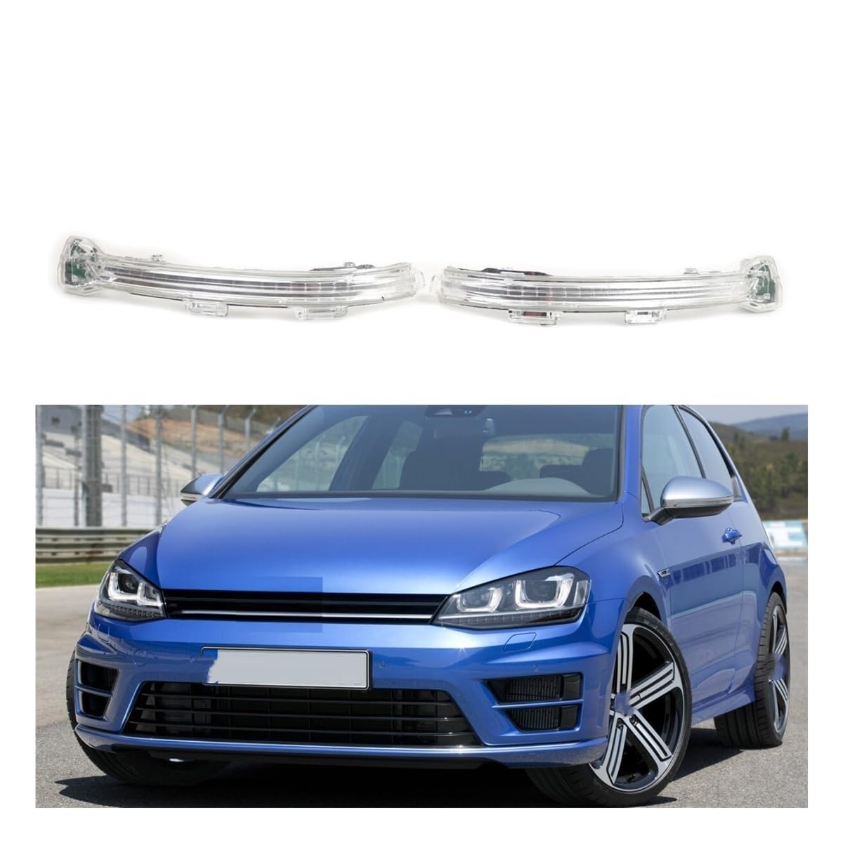 retrovisore Segnale svolta Light Auto Destra Sinistra Specchietto Retrovisore LED Indicatori Di Direzione Lampada 5G0949101 5G0949102 Per MK7 2014 2015 2016