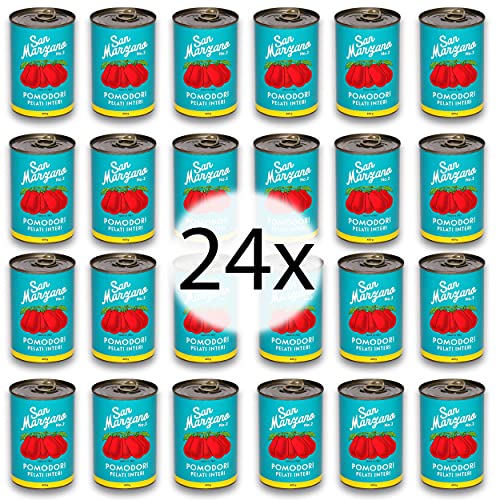 DELICRET - San Marzano Tomaten 400g aus Kampanien vom Rande des Vesuv 'Das rote Gold' (24x San...