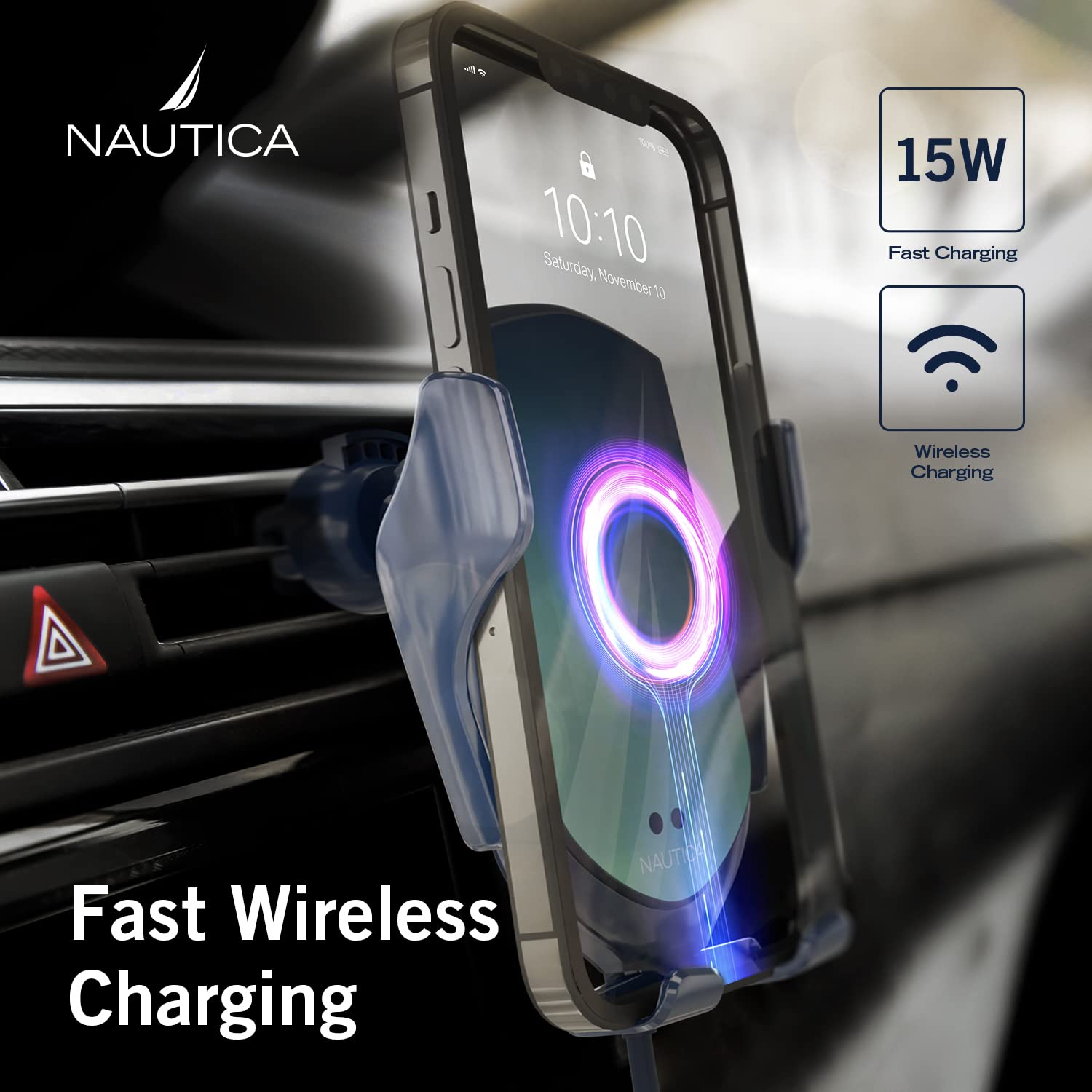 Nautica 3 in 1 USB Charging Cable, Multi Charging Cable Cord with USB-C/Micro USB/Lightning Connectors, Multiple Port, Fast Charger, Universal, Compatible with Most iOS Devices and Smart Phones
