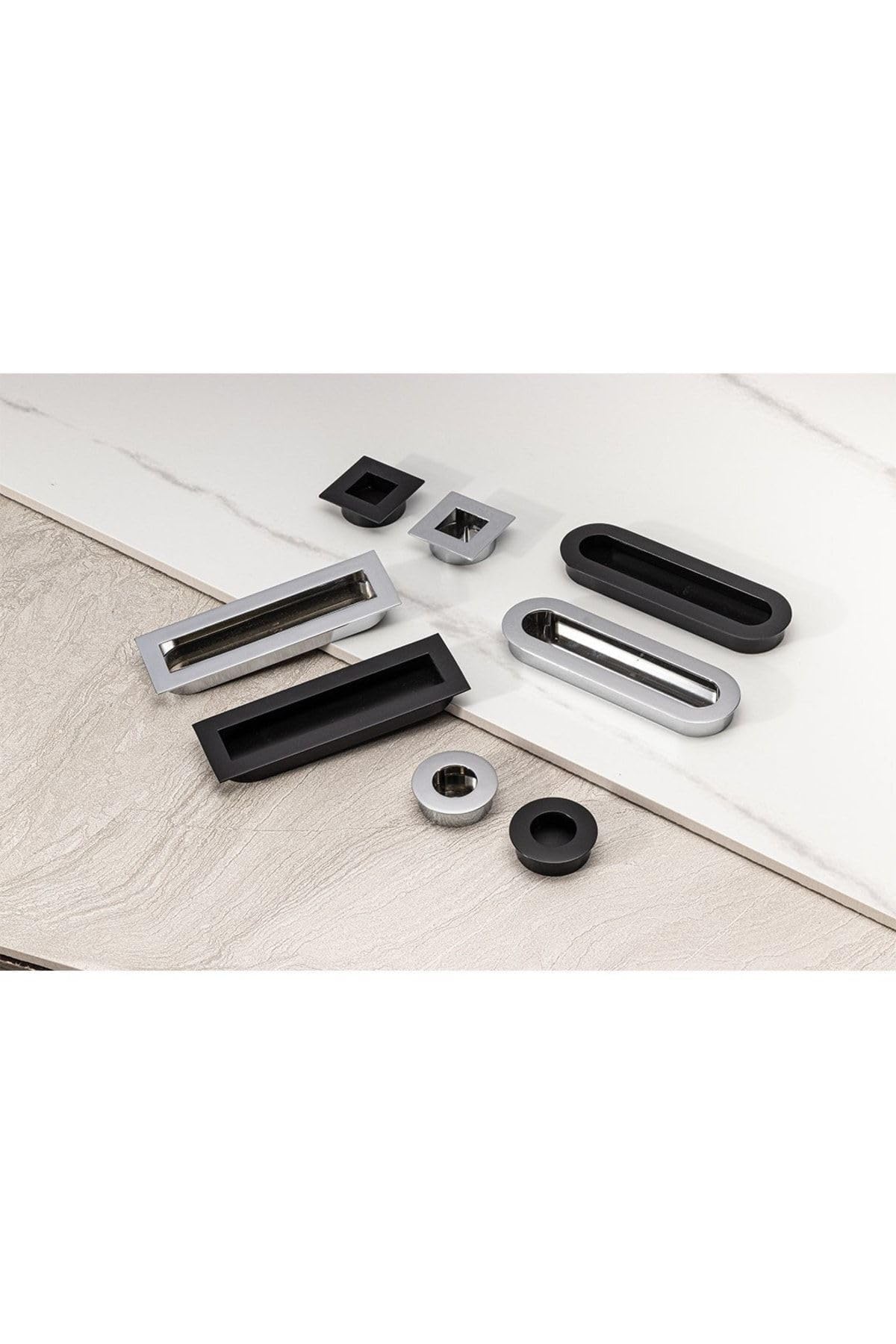 System 7471 Füme Renkli Gömme Kulp 128 Mm Renksiz Tek Ebat Ssy7471 0128 Bbn