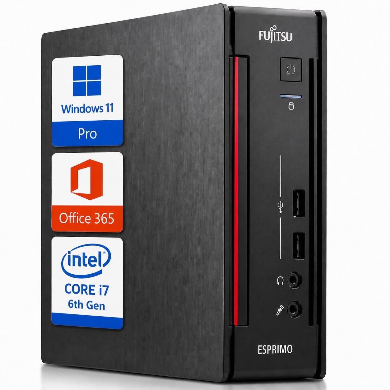 Fujitsu Mini pc Esprimo Q • Intel Core i7 6700 • 8GB Ram • 256 GB Ssd • ingresso USB • WIFI • windows 11 pro + office 365 (ricondizionato) (core i7 6th)
