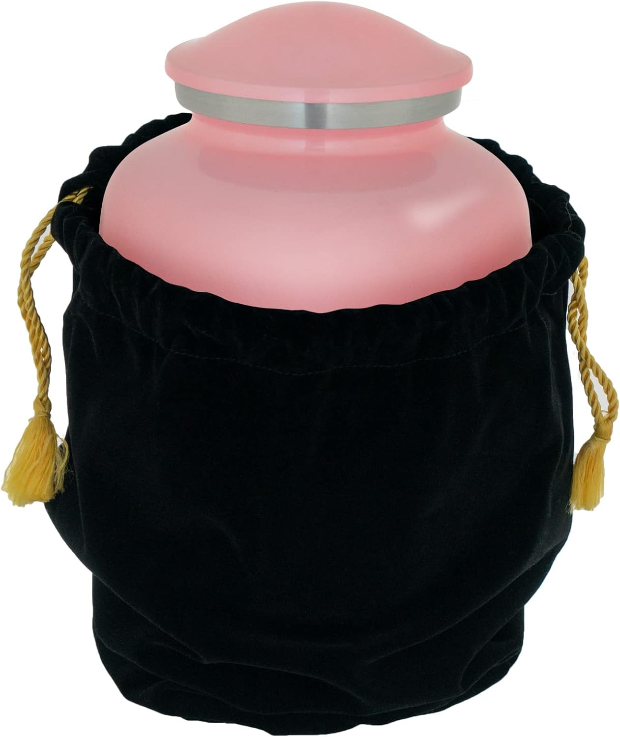 Homage Medium Custom Engraved Personalized Cremation Urn for Human Ashes - Vase Style Cremation Urns for Adult Ashes - 80 Cubic Inch Capacity - Includes Name, Dates and Sentiment (Pink)
