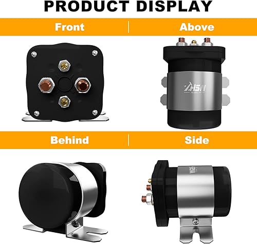 Miniatura 4 de Zhushan Aislador de la retransmisión de batería de 12VDC 200A, retransmisión continua de audio móvil de 4 terminales 586-902 586-105111 114-1211-020