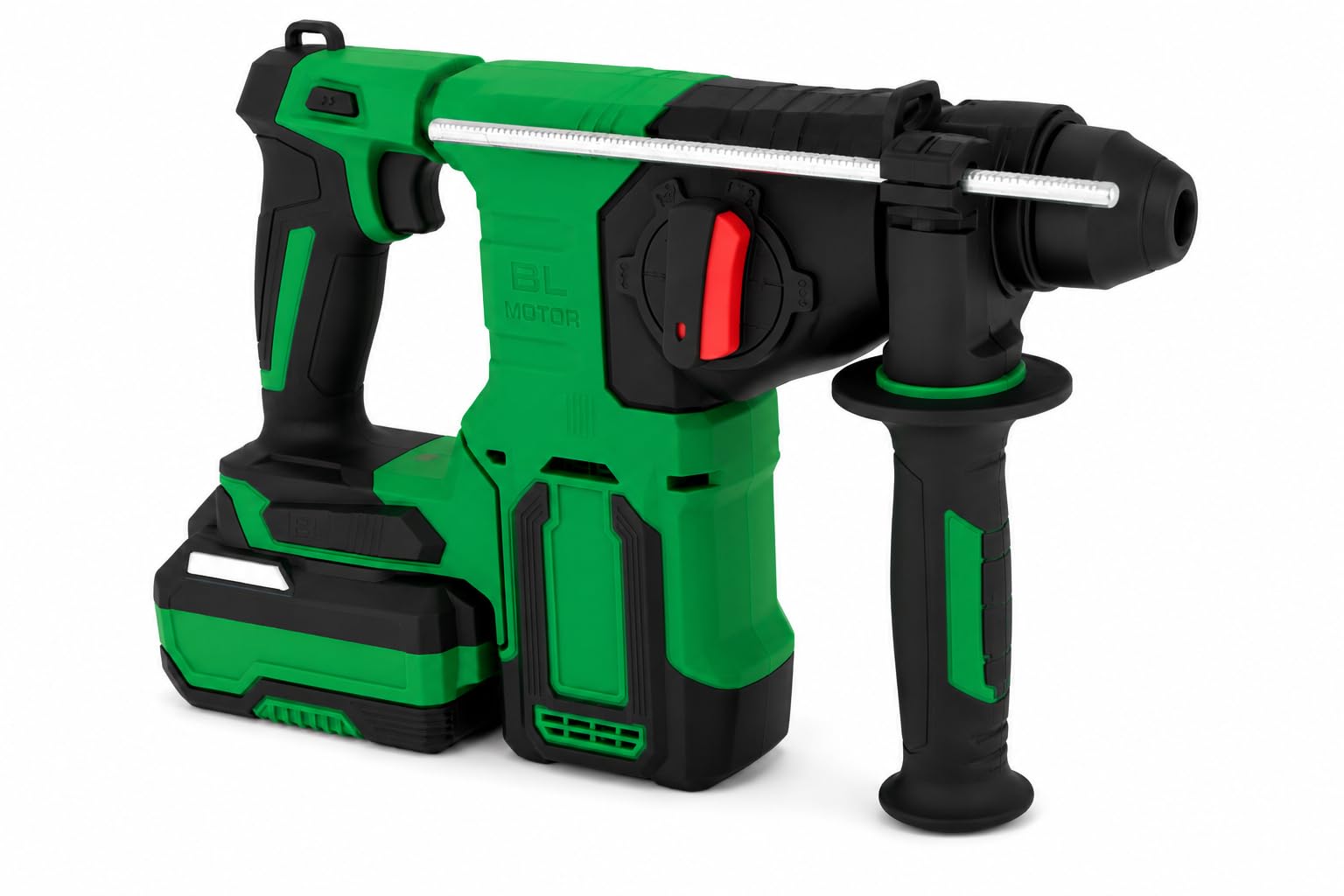 PROWORK RB-BH24A Martello Perforatore Brushless 18V SDS-Plus, 2,2 J, 5500 Colpi/min, 2 Batterie 4.0Ah, 3 Modalità di Lavoro, Valigetta Professionale Inclusa