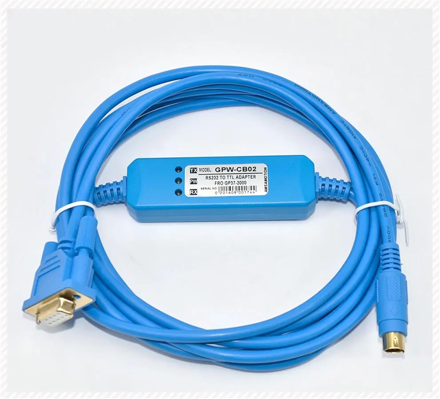 GPW-CB02 for GP37/2500/2301 Series Touch Panel Programming Cable Pro-face GP Series HMI Download Line, Gold Plated Version