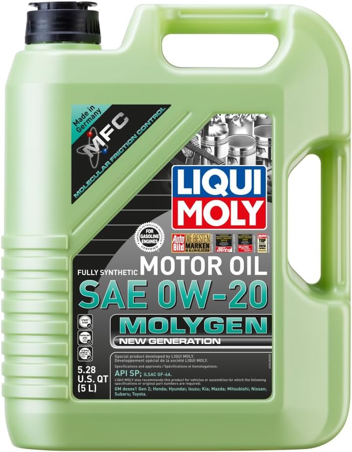Liqui Moly Molygen New Generation SAE 0W-20 |Full Synthetic Motor Oil | 5 Liter | SKU: 20438 | Pack of 4
