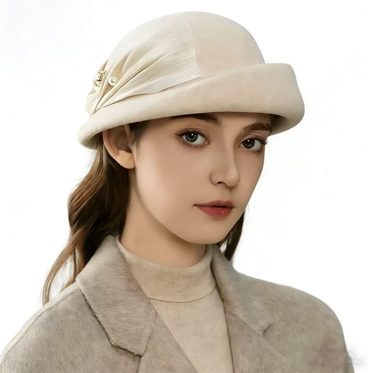 Ladies' French Beret, Solid Color Warm Beret, Suitable for Girls