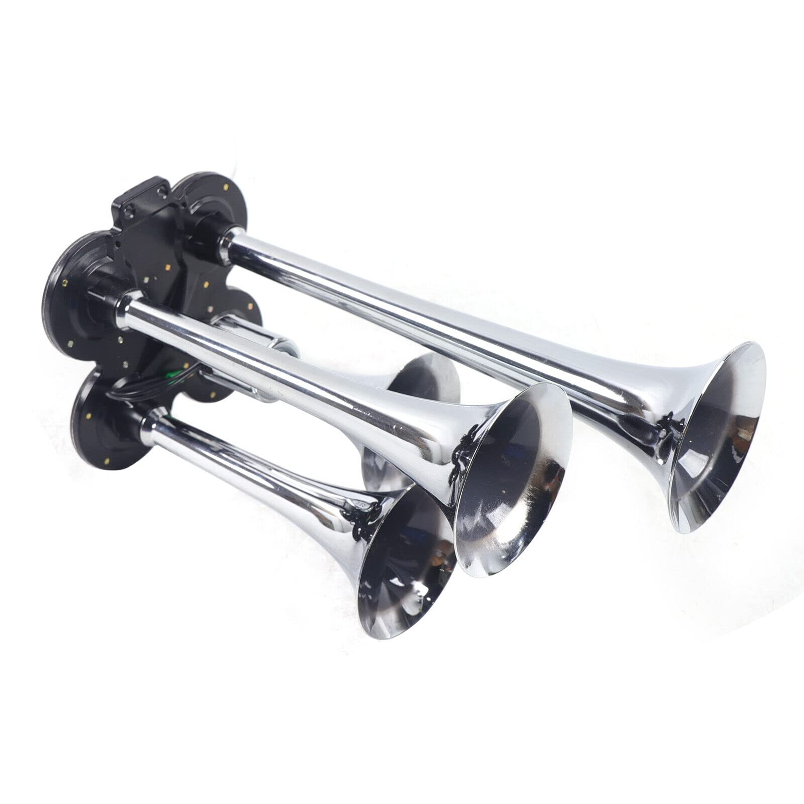 Air Horn Kit 6 litri con compressore d'aria 150 PSI 12 V 6L compressore d'aria Compressore & 4 trombe. 6L serbatoio fuir pneumatici di veicoli, motori auto e biciclette; palline, giocattoli e barche