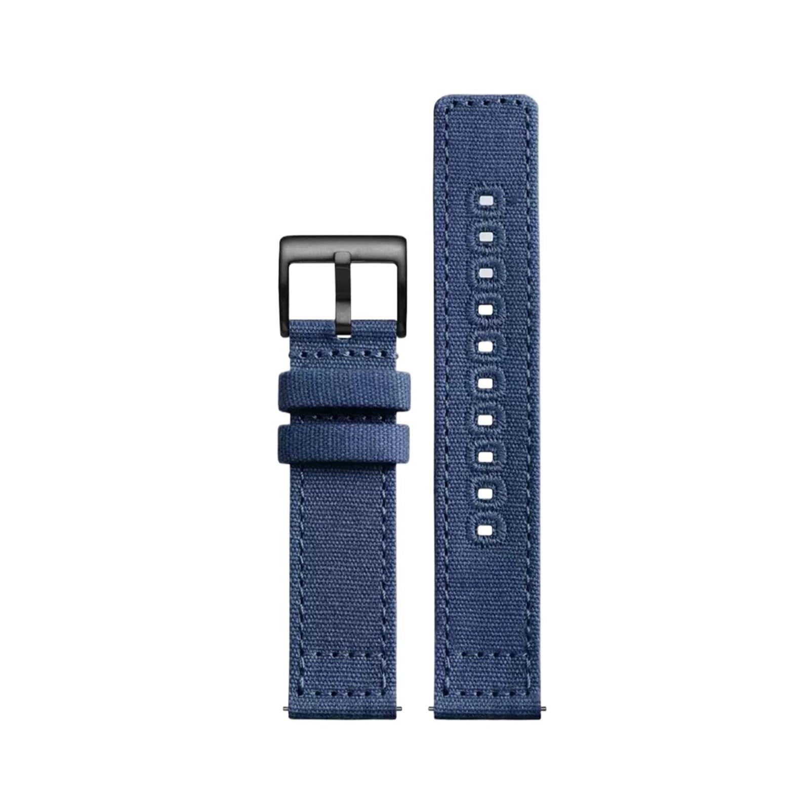 Cong Yi - Correas de reloj de lona de nailon de calidad de liberación rápida, transpirables, impermeables, 18 mm, 19 mm, 20 mm, 22 mm