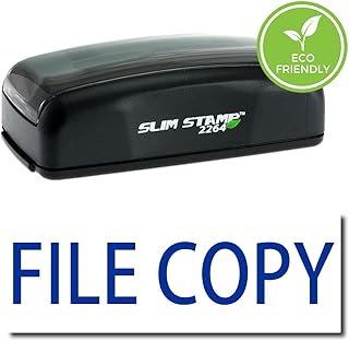 Large Pre-Inked File Copy Stamp (Blue Ink)