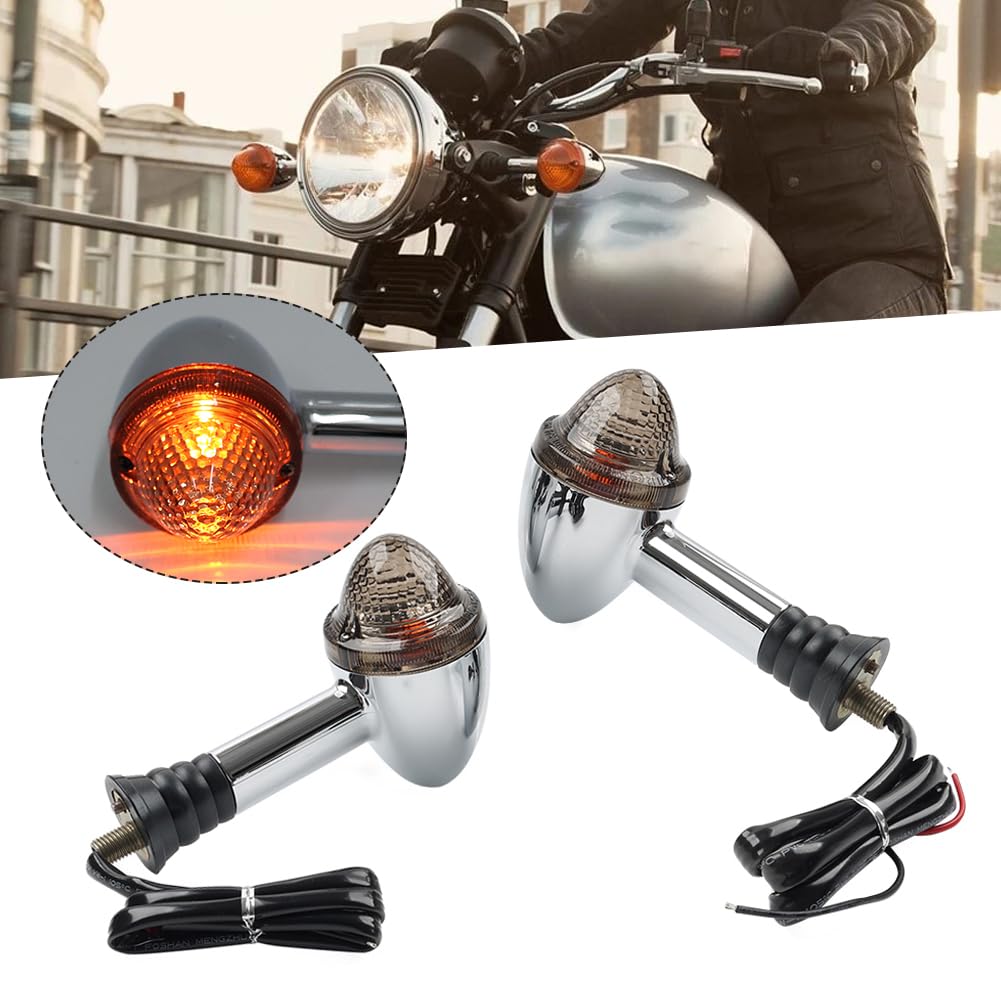 BACAR Cnswee6 1 Pair Front/Rear Indicator Turn Signal Light Smoke For America 865 EFI 2011-2018