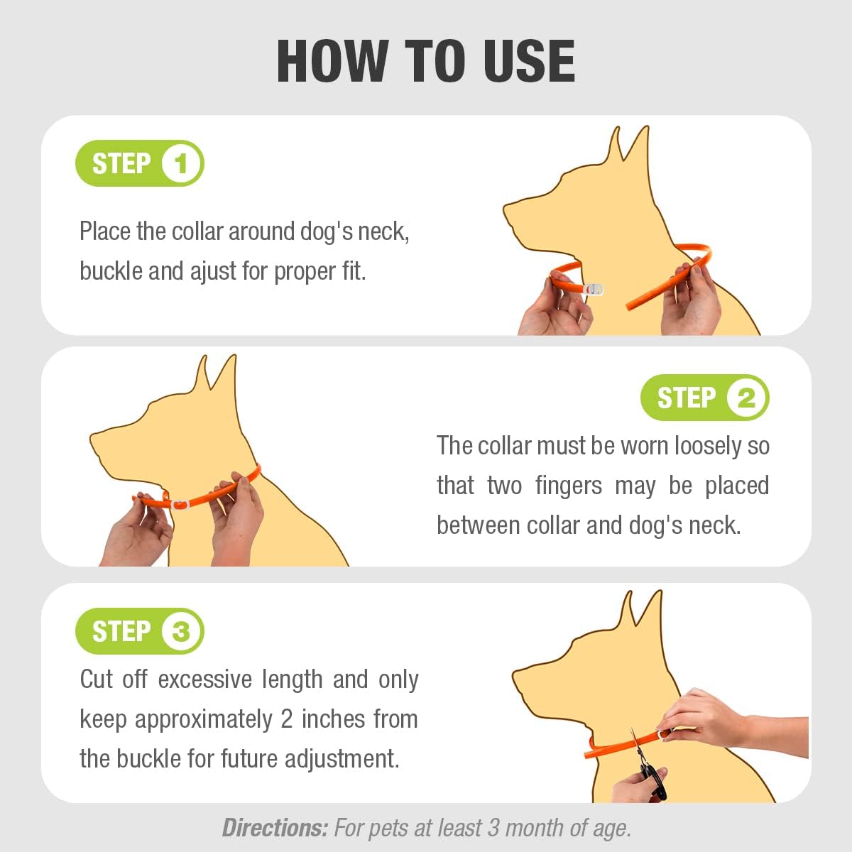 EcoVenger Flea & Tick Removal Spray 16oz for Dogs and Cats with EcoVenger Dog & Cat Collar Repellent 2-Pack Orange : Patio, Lawn & Garden