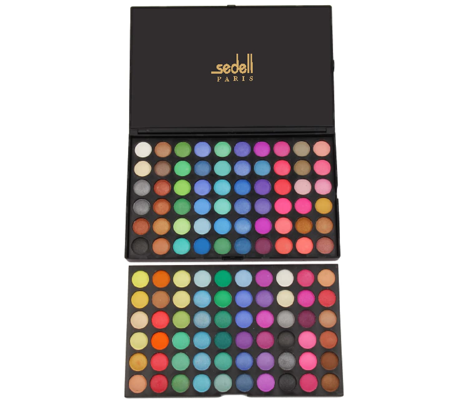 Sedell Professional Cosmetic Powder Glitter and Matte Eye Shadow Palette Makeup Set Of 120 Colors, Multicolor, 91 g Sedell Professional Cosmetic Powder Glitter and Matte Eye Shadow Palette Makeup Set Of 120 Colors, Multicolor, 91 g