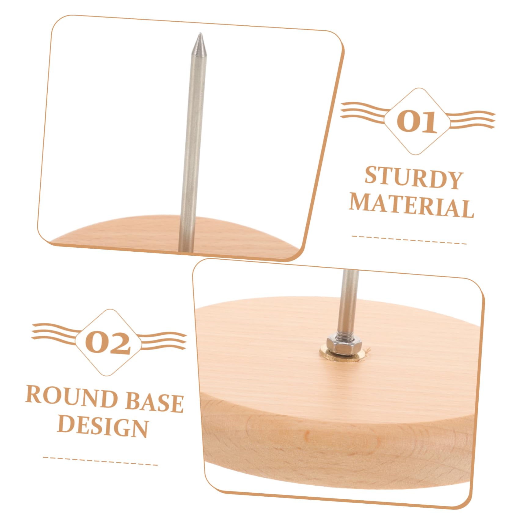 NUOBESTY 4pezzi Titolare Ricevute Con Spillo Per Memo Organizzatore Desktop Per Fatture e Ricevute Accessorio Per Ufficio e Ristoranti Design Elegante e Resistente