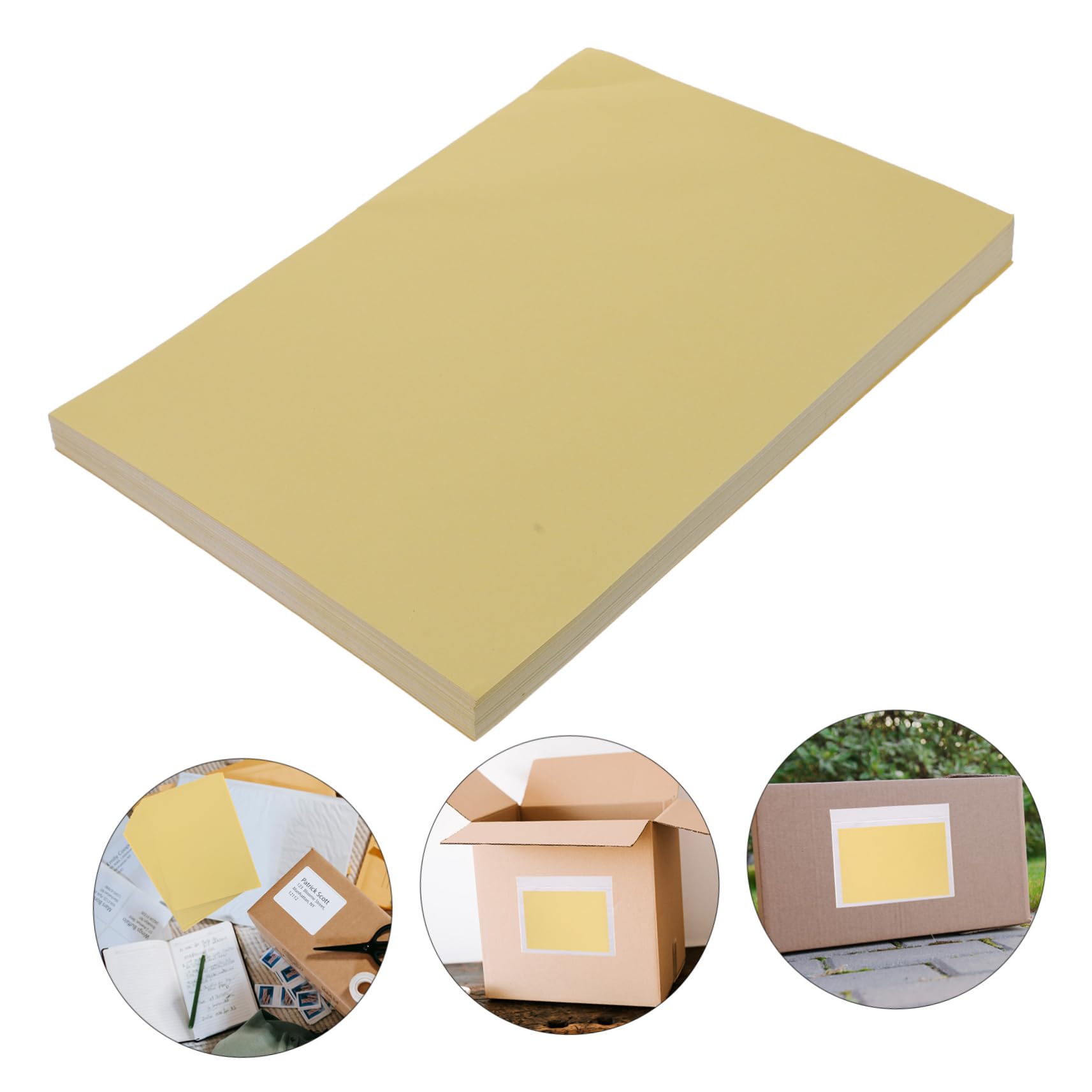 Uonlytech 100feuilles Autocollants Imprimables Papier Autocollant Pour Étiquettes Pochettes Expédition