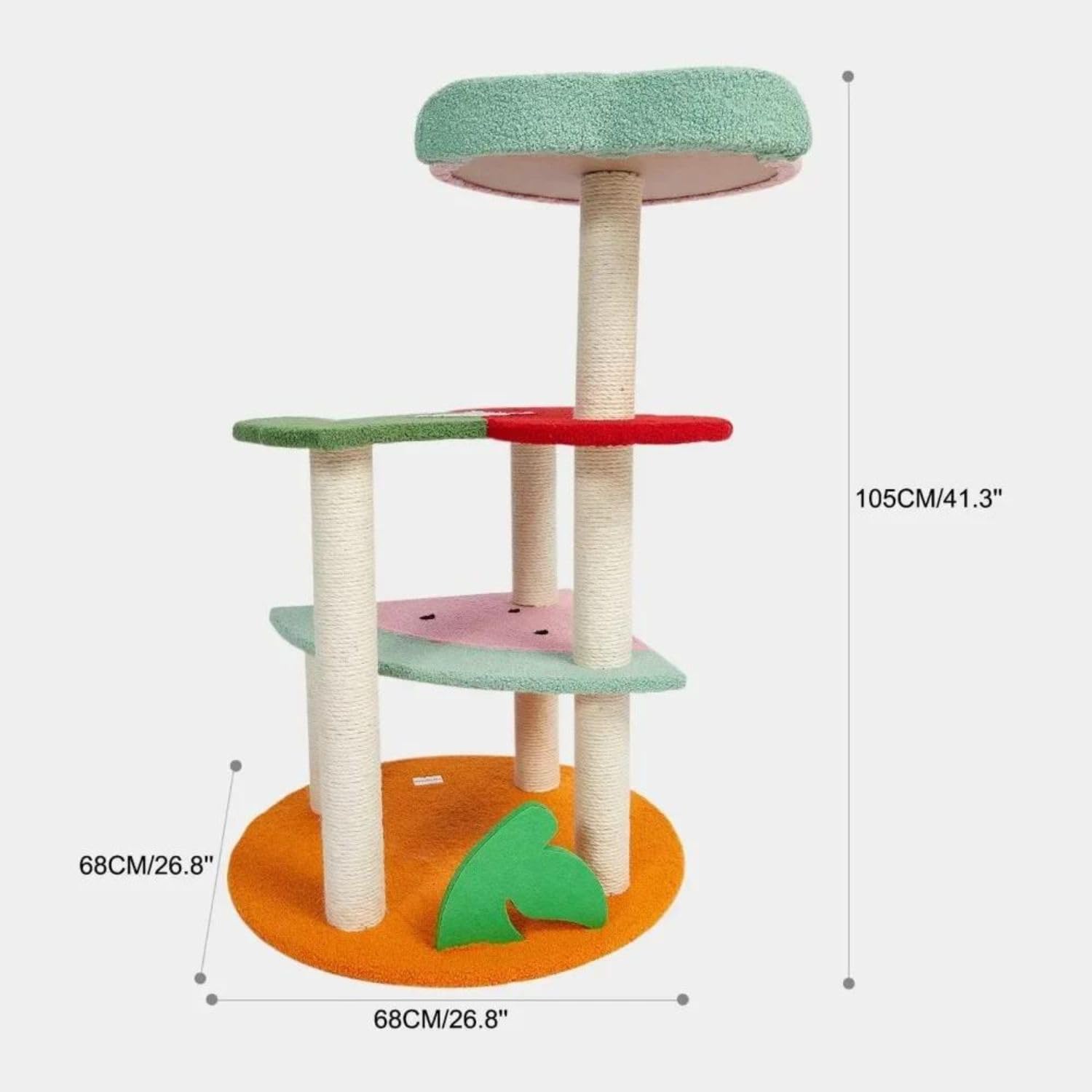 review Multi-level Indoor Cat Tree Scratching Tower (Fruit)