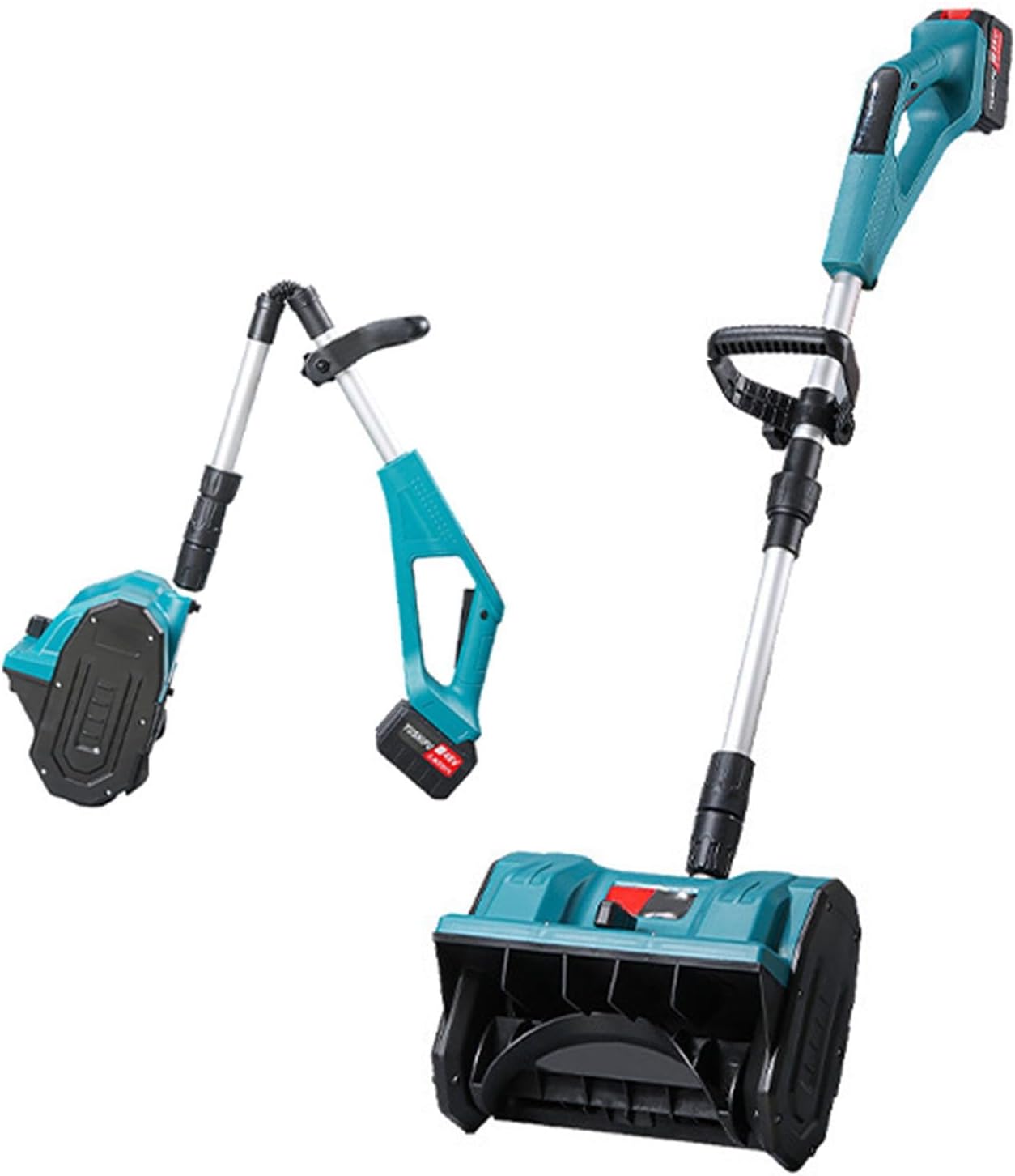 12-Inch Cordless Snow Blower with Brushless Motor, Adjustable Handle, 26ft Snow Throwing Distance, Ideal for Driveways, Patios & Sidewalks