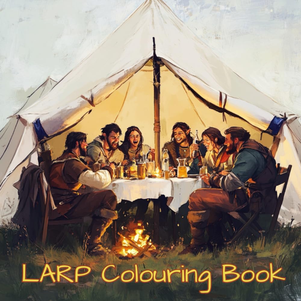 LARP Colouring Book: Knights, orcs, and witches – A colouring saga begins