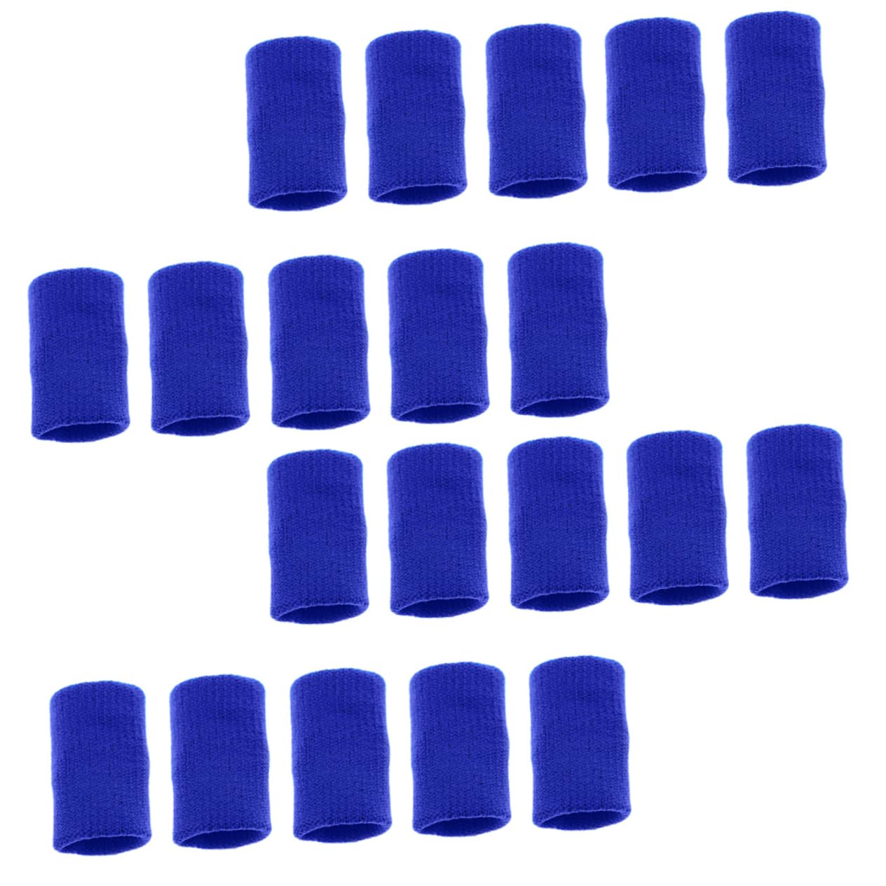 TOVINANNA 20pcs Sports Elastic Finger Sleeves Support Volleyball Thumb Brace Protector Size Adult Sports Finger Protectors