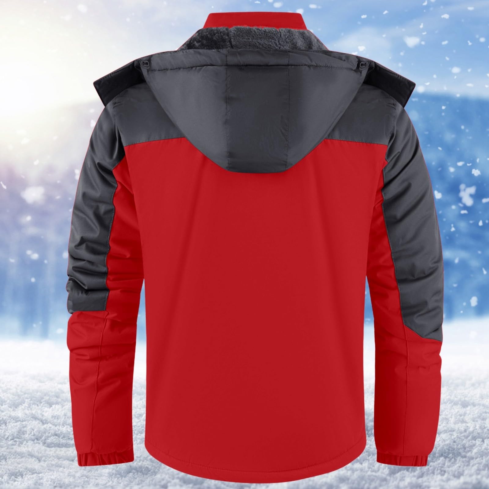 Generisch Chaqueta de forro polar para mujer, chaqueta de invierno, impermeable, transpirable, gruesa, cálida, resistente al viento, chaqueta de softshell, para exteriores, senderismo, trekking