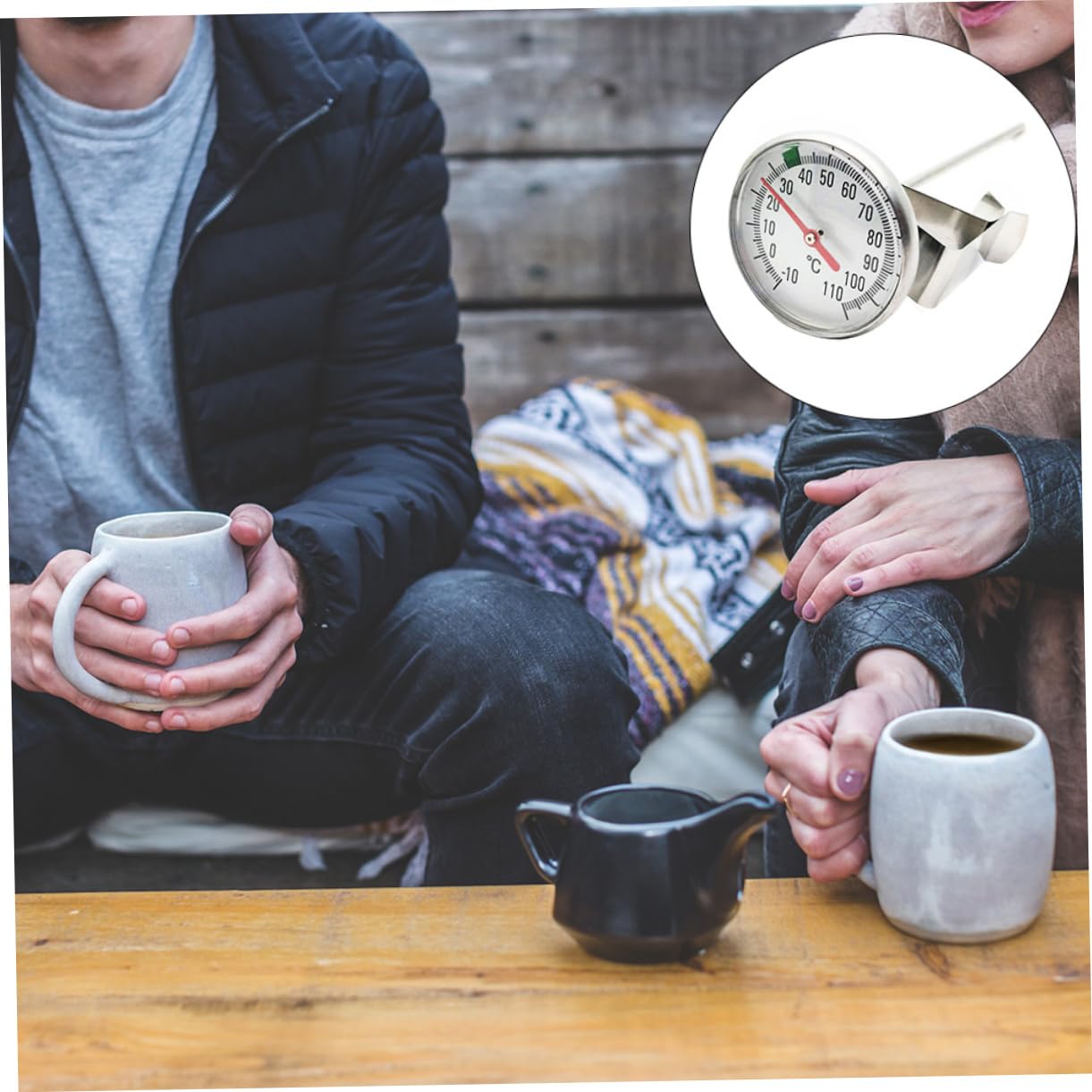 OFFSCH 1set Kitchen Food Thermometer Instant Read Probe for Meat BBQ and Cooking to Includes Clip Accurate Temperature Measuring Tool