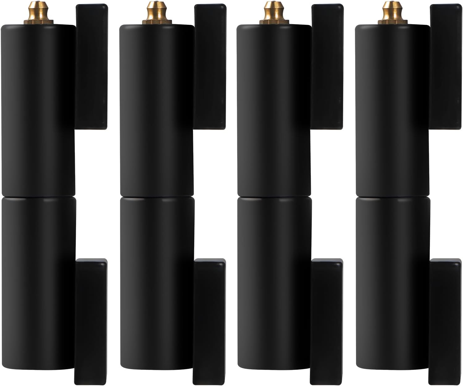 Skelang 5" Gate Hinges, Heavy Duty Barrel Gate Hardware, Weld-on Mount for Swing Gate, Trailer Lift Gate, Tube Gate, Total Load Capacity 6600 Lbs, 4 Sets