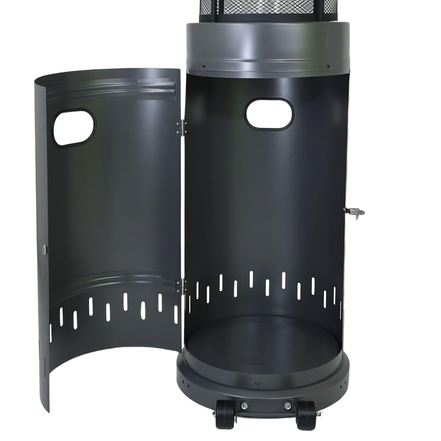 Marvin Stufa a Fungo GPL da Esterno con Fiamma Visibile, Cilindro in Vetro, Portatile, Riscaldamento da Giardino per Terrazzo Bar Ristorante