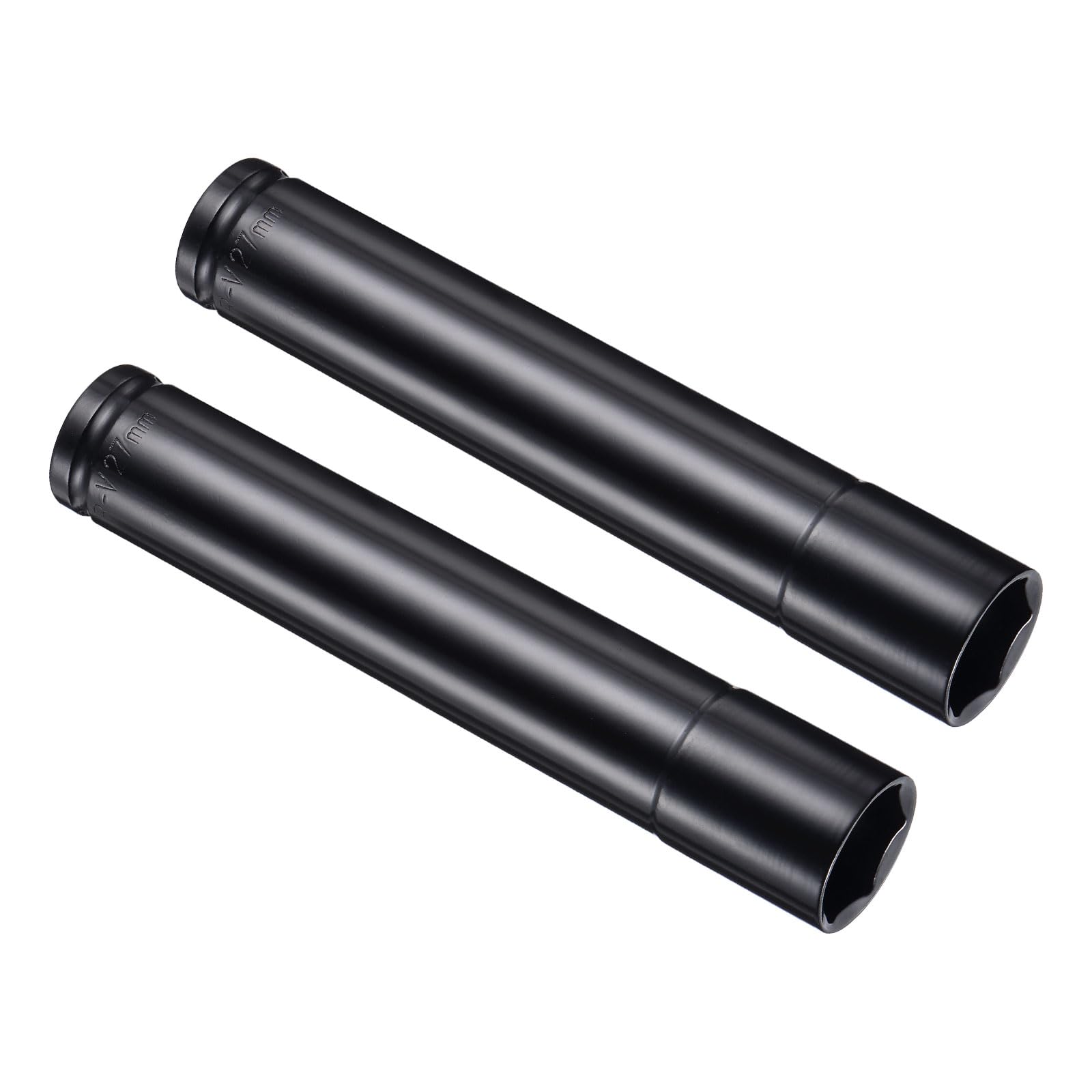 CoCud 6-Point Deep Impact Socket, 1/2-Inch Drive 27mm Socket 8" Length, CR-V Steel Axle Nut Impact Socket