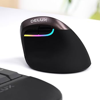 Amazon | DELUX エルゴノミクスマウス 無線 静音 小型 縦型