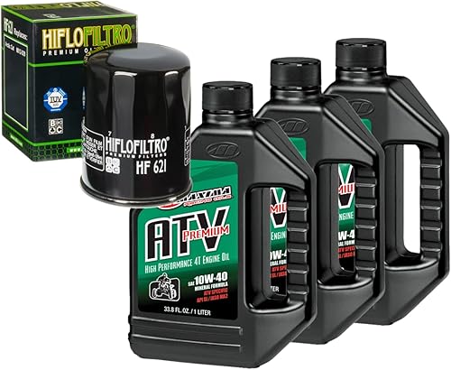 Kit de cambio de aceite para Arctic Cat 2009 550 H1 EFI TRV ATV Premium 10W-40
