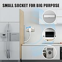 Vista 2 de BSEED Protector de sobretensiones para electrodomésticos, protector de voltaje de alimentación de una sola salida, salida de apagado de voltaje