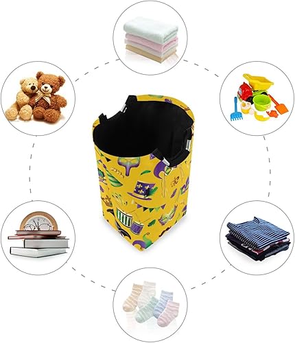 Miniatura 4 de durable fabric cube storage baskets bins Mardi Gras Golden Carnival Masks collapsible outdoor bags For closet gift botes para ropa sucia