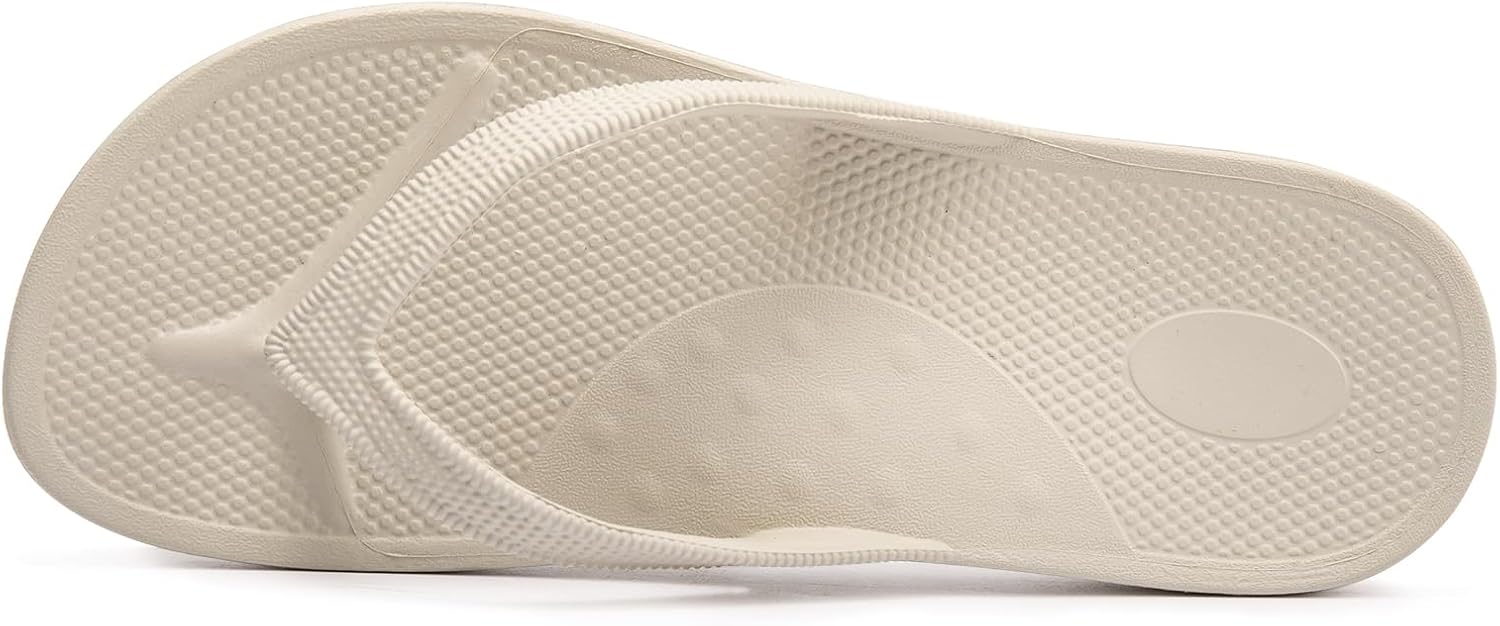 Huayuanwell Women's Flip Flops Thong Sandals Shower Slippers Beach Pool Bathroom Slides Sandals - Image 2