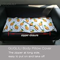 Vista 5 de Funda de almohada personal personalizada para el cuerpo, funda de almohada larga lavable a máquina, algodón suave con cremallera de doble cara, 20 x