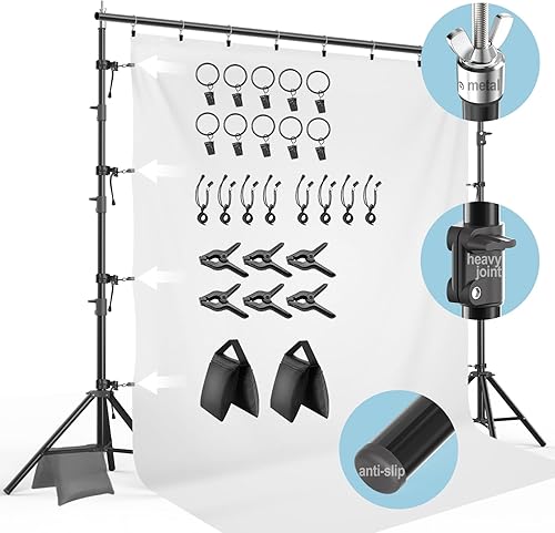 Miniatura 8 de LimoStudio - Kit de iluminación continua de 1200 W con salida LED superbrillante para estudio fotográfico, 10 pies de ancho x 10 pies de alto (nueva