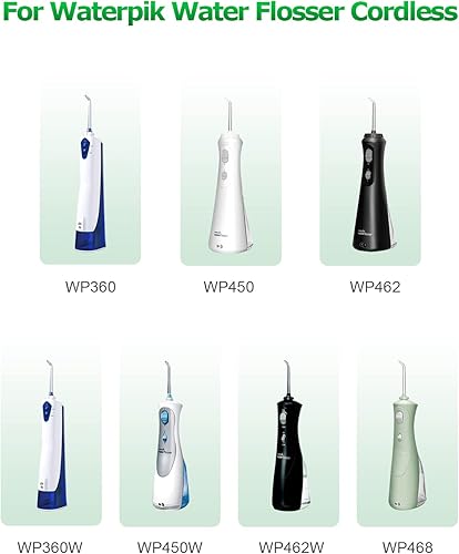 Miniatura 2 de Cargador de repuesto para irrigador de agua Waterpik inalámbrico WP360 WP360W WP462 WP462W WP450 WP450W WP468 WF-13 WP-100 Series Water Flosser,