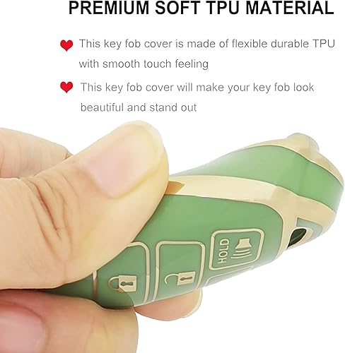 Miniatura 5 de Funda para llavero Toyota con llavero de TPU suave para llave de automóvil, compatible con Camry Corolla RAV4 Highlander Avalon Corolla iM Venza