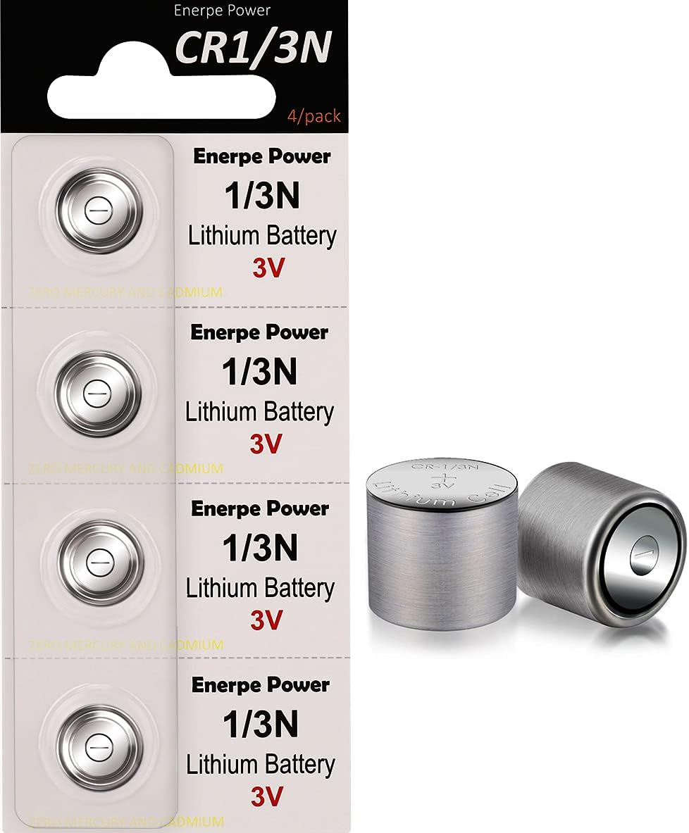 1/3N CR1/3N DL1/3N 3V Lithium Battery High Capacity for Laser Sights Pet Electronic Collars 4-Pack