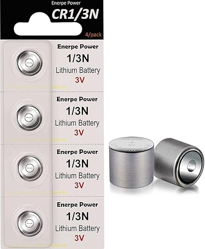 Batería de litio 1/3N CR1/3N DL1/3N 3V de alta capacidad para miras láser, collares electrónicos para mascotas, paquete de 4 unidades