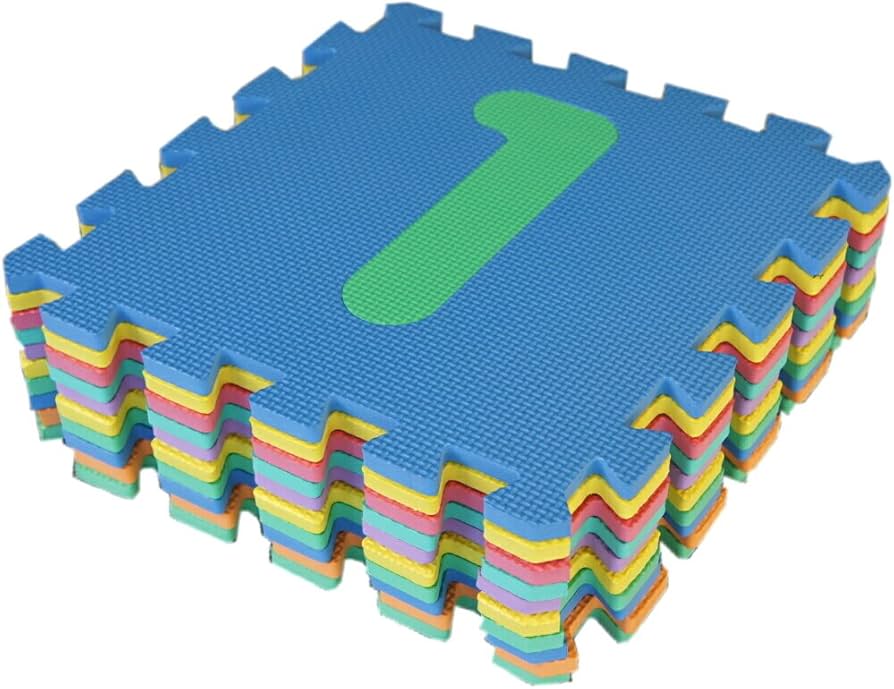 ※未使用品　カラーユニットマット/ジョイントマット 10枚（赤・青・黄・緑） 未使用品 カラーユニットマット/ジョイントマット 10枚（赤・青