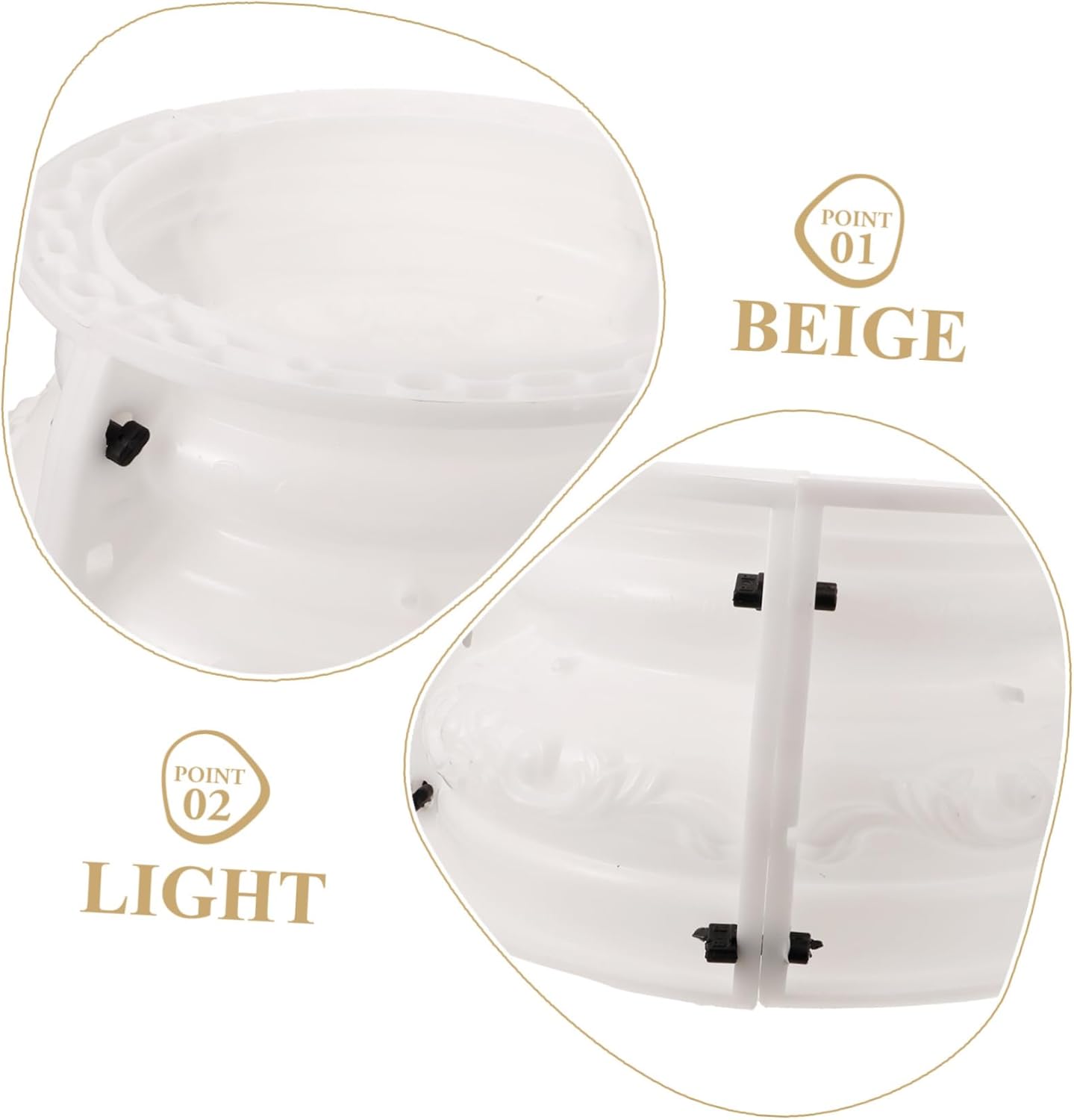 BESPORTBLE Concrete Mold Roman Column Mold Monuments Structures Cement Mold Ornament Mold Concrete Molds and Forms Diy Mold for Decor Cylinder Decorate Accessories Base Column Foot Plastic